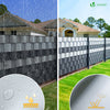 Brise vue occultant PVC 450g/m2 19cm x 70m Gris clair - vuunut.com