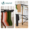Etendoir a linge deluxe pliable grande capacite 173x94x123cm style bois noir - vuunut.com