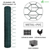 Grillage a poule avec fils 13mm en PVC gaine vert 1x50M - vuunut.com