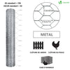 Grillage a poule avec fils 13mm en acier galvanise 1x50M - vuunut.com