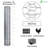 Grillage a poule avec fils 25mm en acier galvanise 1x50M - vuunut.com