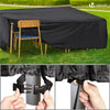 Housse salon de jardin bache de protection 420D 250x250x73cm noire - vuunut.com