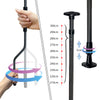 Auvent retractable manuel sans percage 300cm Gris - vuunut.com