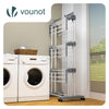 Sechoir a linge etendoir extensible 4 Niveaux 190x64x170cm gris-blanc - vuunut.com
