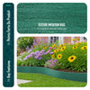 Bordure de jardin PE flexible 20M x 8 CM avec piquets vert - vuunut.com