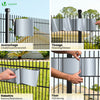 Brise vue occultant PVC 450g/m2 19cm x 70m Gris clair - vuunut.com