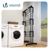 Sechoir a linge etendoir renforce 4 niveaux 125x62x173cm noir - vuunut.com