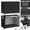 Cage pour chien pliable avec 2 portes verrouillable plateau amovible et housse de protection 92x58x64cm - vuunut.com