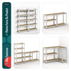Etagères de rangement charge lourde robuste à 5 niveaux 70x30x150cm - vuunut.com