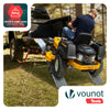 Lot de 2 Rampe de chargement pliable Charge lourde antiderapant en acier galvanise 196cm - vuunut.com