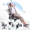 Fauteuil de Bureau Ergonomique pivotant avec dossier toile respirant Gris - vuunut.com