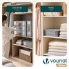 Lot de 6 Sacs de Rangement Drap de Lit Pliable 38,5x33x12cm Gris - vuunut.com