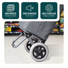 Chariot de courses 2 roues pliable 59L gris - vuunut.com