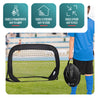 Lot de 2 buts de football pliable pop up 120x80x80cm noir - vuunut.com