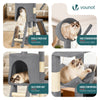 Arbre a chat 155cm multi niveaux Griffoir et niche Gris - vuunut.com
