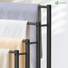 Porte serviettes sur pied autoportant 4 niveaux noir - vuunut.com
