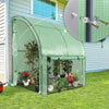 Serre de jardin hivernage murale adossee avec bache PE 200x100x180cm vert - vuunut.com