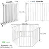 Barriere de securite cheminee pliable 3.75M 6 panneaux blanc - vuunut.com
