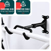 Lot de 2 Support mural velo pliable et reglable metal noir - vuunut.com