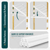 Sechoir a linge vertical tour etendoir pliable 4 niveaux 99x69x175.5 cm style bois blanc - vuunut.com