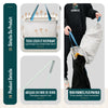 Panier a linge 1 compartiment et sac amovible auto ajustant avec couvercle 90L Beige - vuunut.com