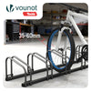 Ratelier range velo acier mural et sol 6 vélos Noir - vuunut.com
