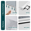 Store moustiquaire pour fenetre enroulable et recoupable en pvc L150 x H160 cm Blanc - vuunut.com