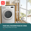 Etendoir a linge deluxe pliable grande capacite 173x94x123cm style bois blanc - vuunut.com