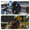 Chariot de course pliable aluminium 2 roues noir - vuunut.com