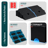 Lot de 2 Rampes de Trottoir en Polypropylene 25x27x11 cm Noir - vuunut.com
