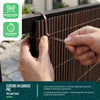 Clôture en canisse PVC 160x500cm imitation osier marron - vuunut.com