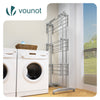 Sechoir a linge etendoir renforce 4 niveaux 125x62x173cm gris - vuunut.com