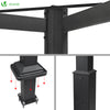 Pergola retractable 3x3m en metal et toile Polyester haute densite 180g/m2 beige - vuunut.com
