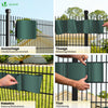 Brise vue occultant PVC 450g/m2 19cm x 70m Vert - vuunut.com