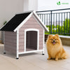 Niche pour Chien Extérieure en Bois 72x65x83cm gris - vuunut.com