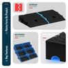 Lot de 2 Rampes de Trottoir en Polypropylene 25x27x7 cm Noir - vuunut.com