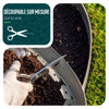Bordure de jardin plastique flexible 20m avec piquets gris - vuunut.com