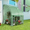 Serre de jardin hivernage murale adossee avec bache PE 300x100x180cm vert - vuunut.com