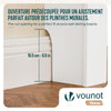 Cache radiateur en MDF avec lattes et etagere 78×19×82 cm Blanc Chêne - vuunut.com