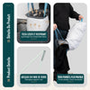 Panier a linge 2 compartiments et sacs amovibles auto ajustant avec couvercle 150L Anthracite - vuunut.com