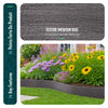 Bordure de jardin PE flexible 20M x 8 CM avec piquets gris - vuunut.com