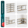Etagères de rangement charge lourde robuste à 5 niveaux 90x40x180cm - vuunut.com