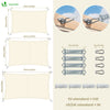 Voile d'ombrage Rectangulaire en Polyester Imperméable avec Kit de Montage 3x4m Beige - vuunut.com