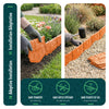 Lot de 175 pcs Bordure de jardin imitation pierre facile a installer 26.7m terracotta - vuunut.com