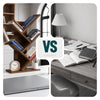 Bibliotheque Arbre etagere a Livres 30x16x60cm Marron Rustique - vuunut.com