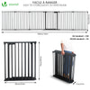 Barriere de securite Grande Version 3.6M 6 Panneaux noire - vuunut.com