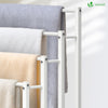 Porte serviettes sur pied autoportant 4 niveaux blanc - vuunut.com