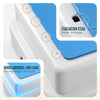 Marche pied antiderapant salle de bain empilable 43x33x11cm PP EVA bleu - vuunut.com
