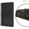 Cage pour chien pliable avec 2 portes verrouillable plateau amovible 92x58x64cm - vuunut.com