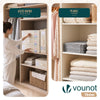 Lot de 6 Sacs de Rangement Drap de Lit Pliable 38,5x33x12cm Beige - vuunut.com